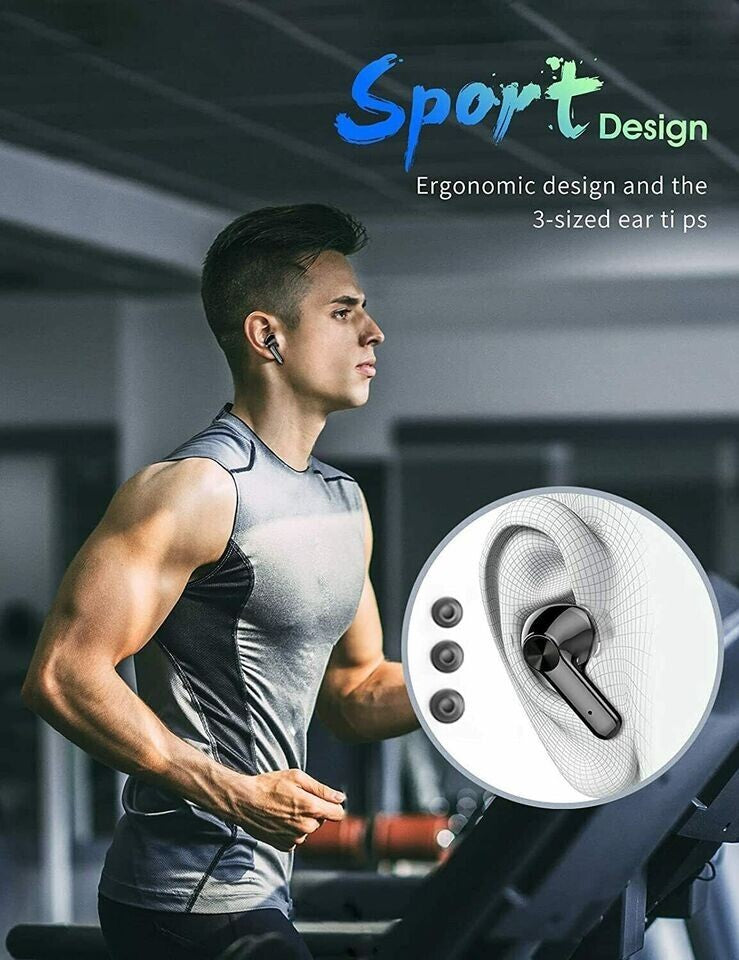 S50 Bluetooth Headphones Wireless Earbuds Bluetooth 5.1, Powerful Bass, 40 Hours