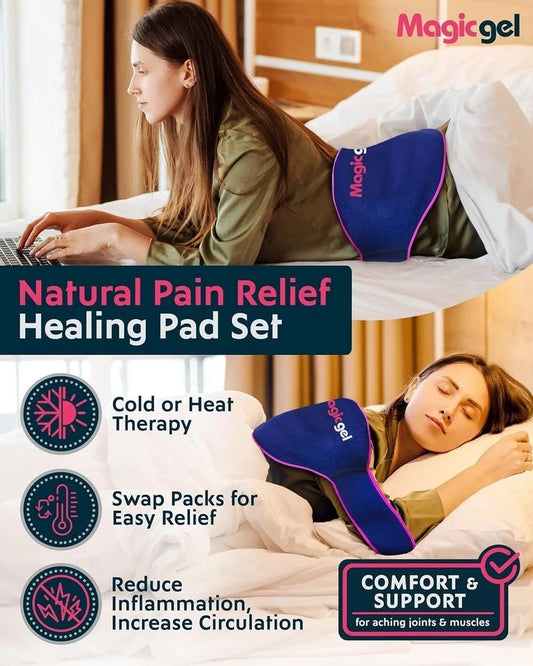Magic Gel Reusable Hot Cold Pack for Back Pain Relief New Sealed