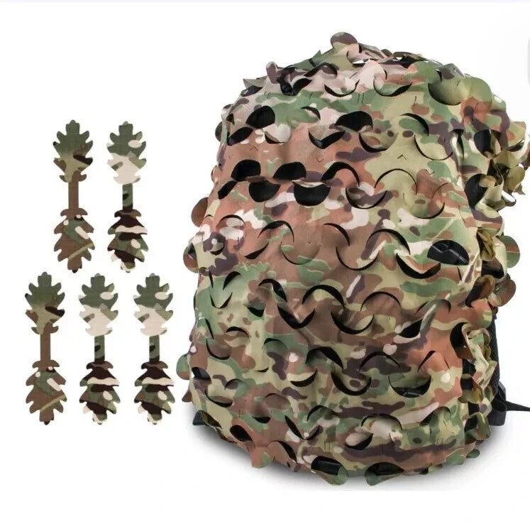 Tactical Backpack Cover Breathable Mesh Camo For Army Airsoft Camping UK LOOGU