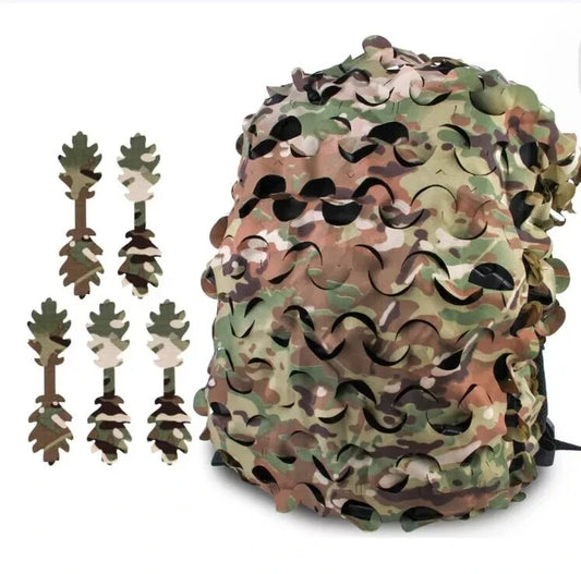 Tactical Backpack Cover Breathable Mesh Camo For Army Airsoft Camping UK LOOGU