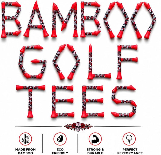 80 x Wooden Golf Tees 70mm / 83mm White or Natural Biodegradable Eco-Friendly