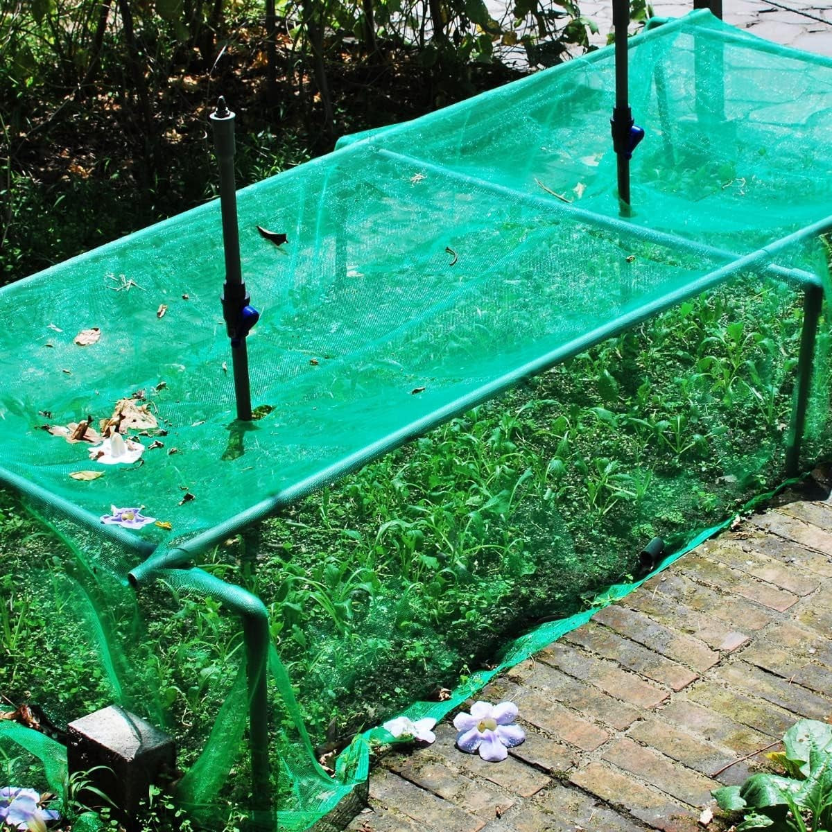 Green Debris Scaffold Windbreak Shade Garden Allotment Netting Fence - 2m x 10m