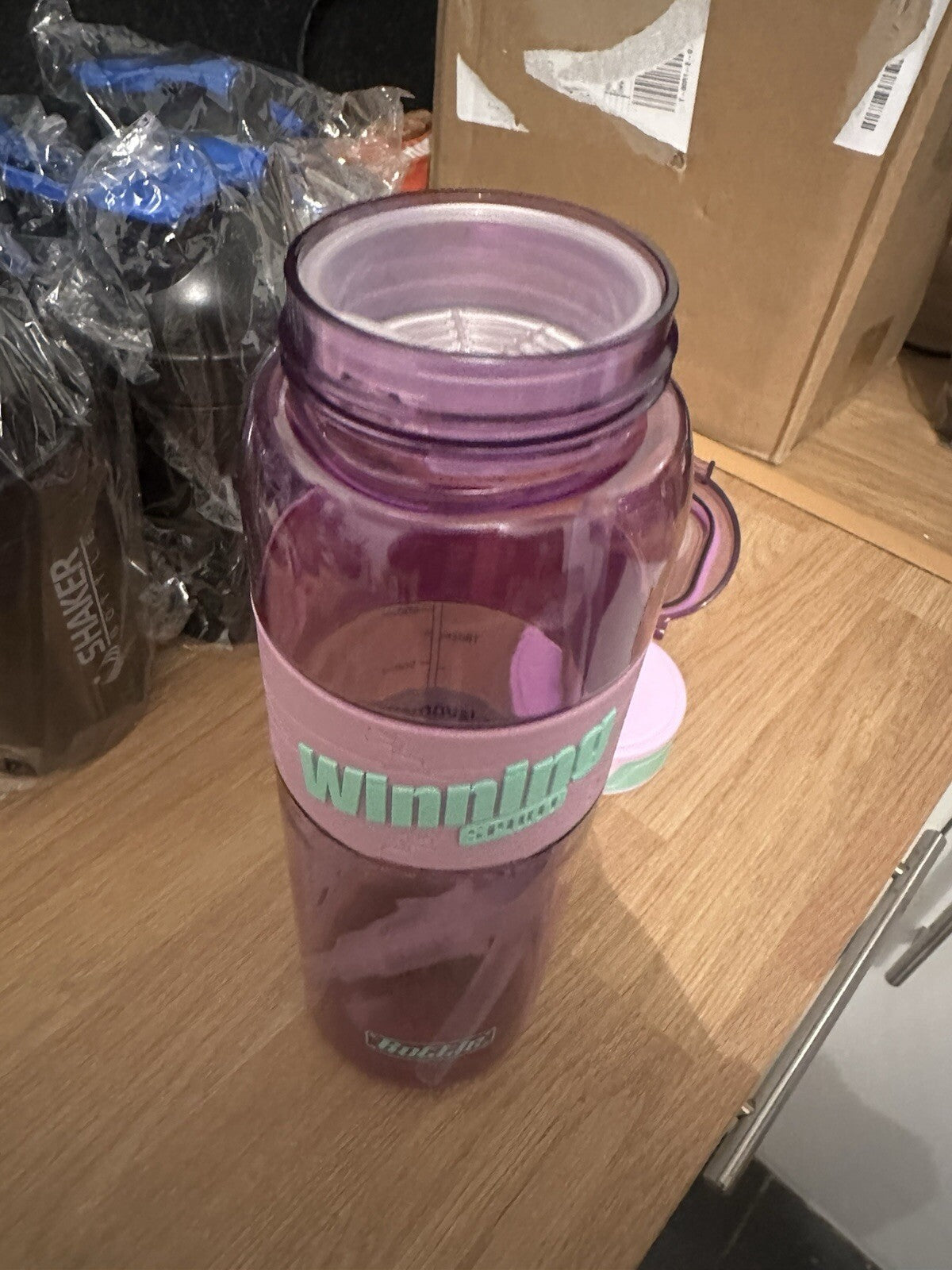 Sports 1 Litre Water Bottle 1000ml BPA Free Leak Proof Flip Lock Lid and straw