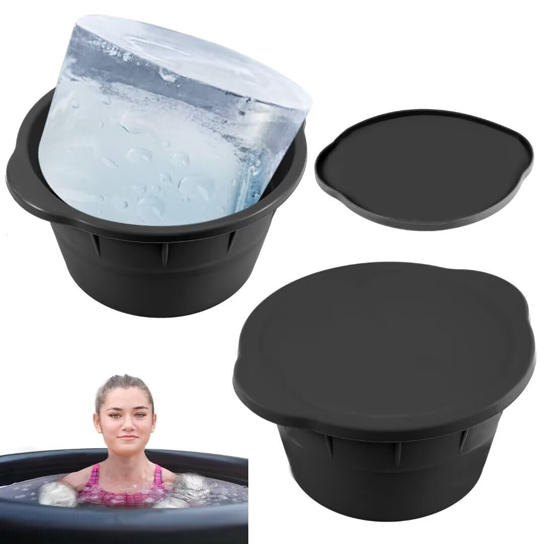 Ice Cube Mould for Making Huge Ice Cubes - Ice Baths, Chilled Coolers - 2 Pack