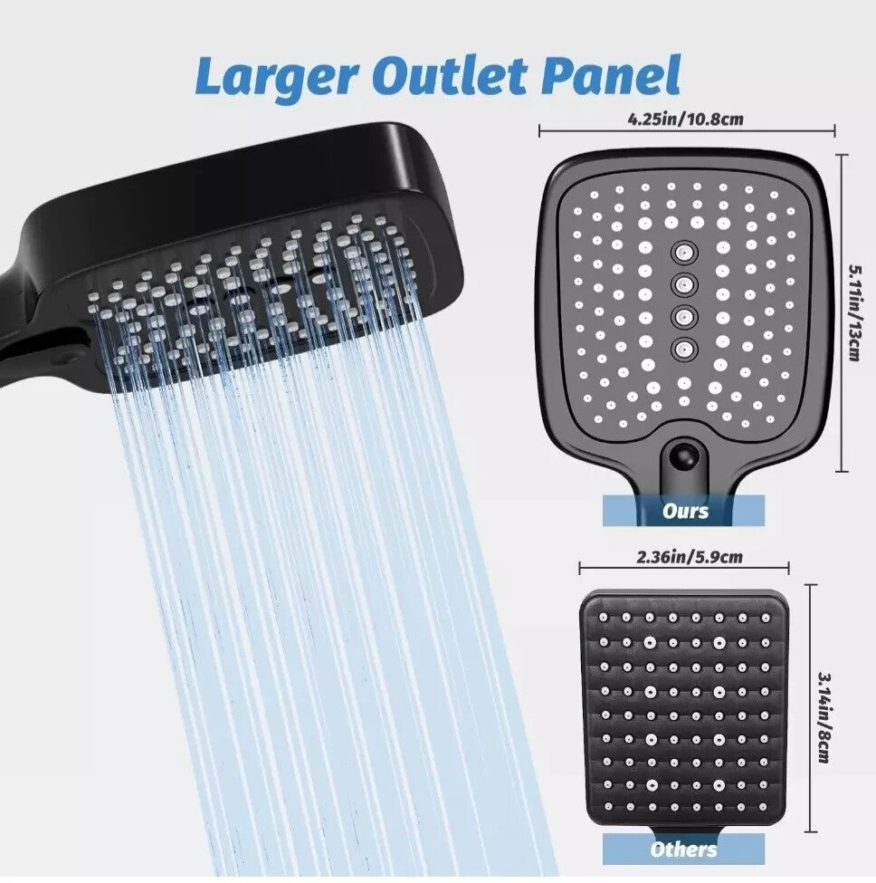 High Pressure Shower Head, VEHHE  with 3 Modes, Power Shower Head. Self Cleaning