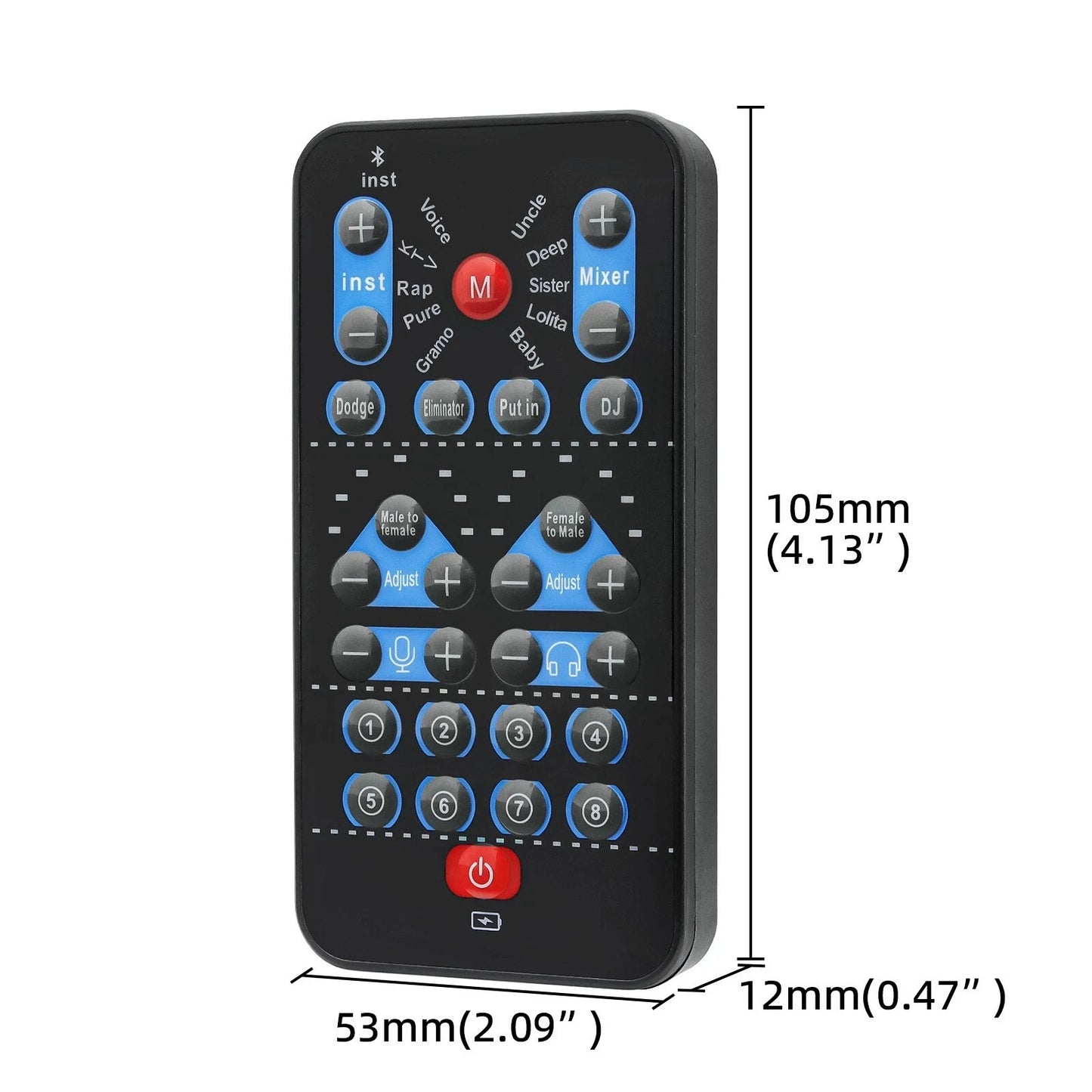 Mini Voice Changer Device Bluetooth Sound Effects for PC iPhone Android Tablet