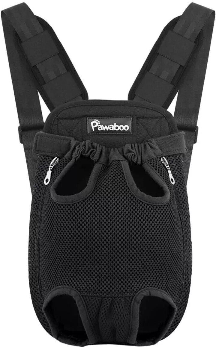 Pawaboo Pet Carrier Backpack, Adjustable Pet Front/Back Dog Bag, Hiking