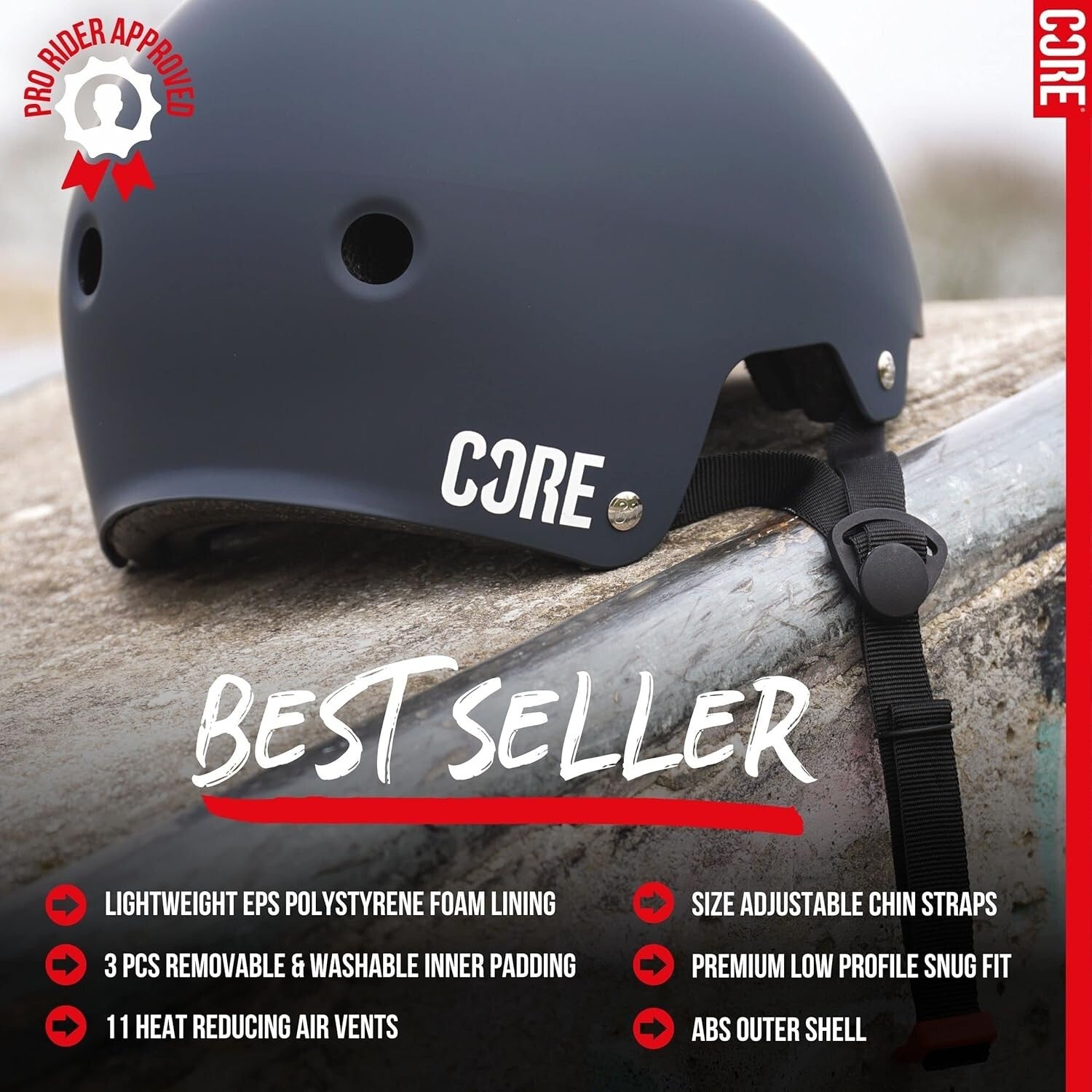 CORE Action Sports Helmet Bike Skate MTB Stunt Scooter Cycling Certified Helmet