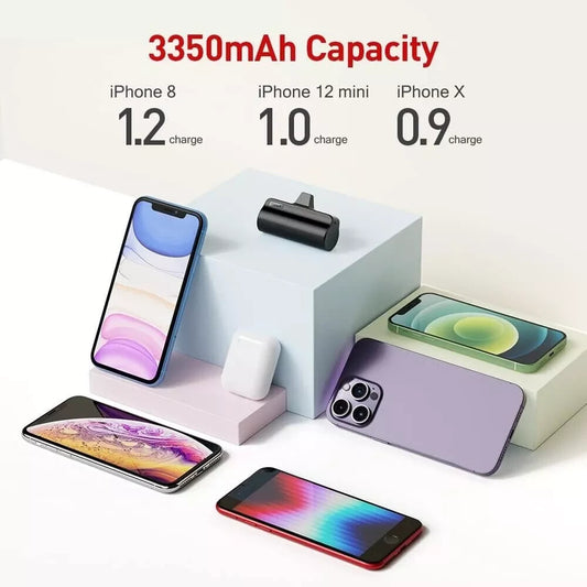 iWALK Mini Portable Charger 3350mAh Ultra-Compact Power Bank Small for Iphones