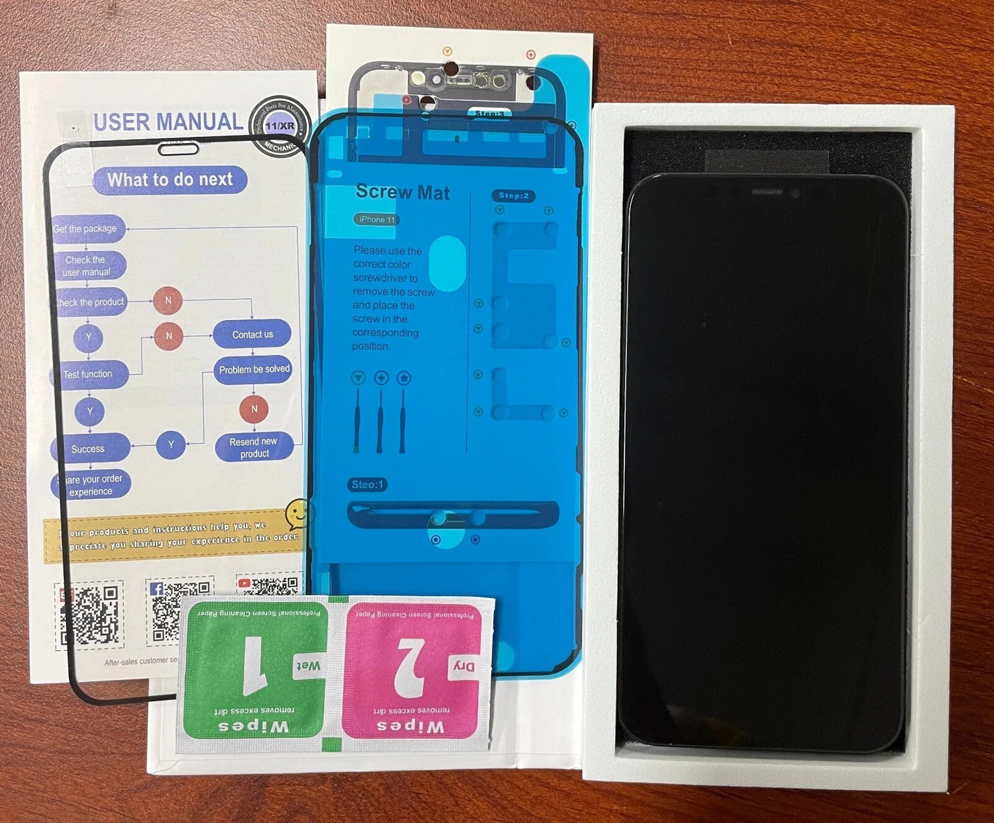 For iPhone XR Screen Replacement LCD/OLED Display Digitizer Touch Assembly Kit