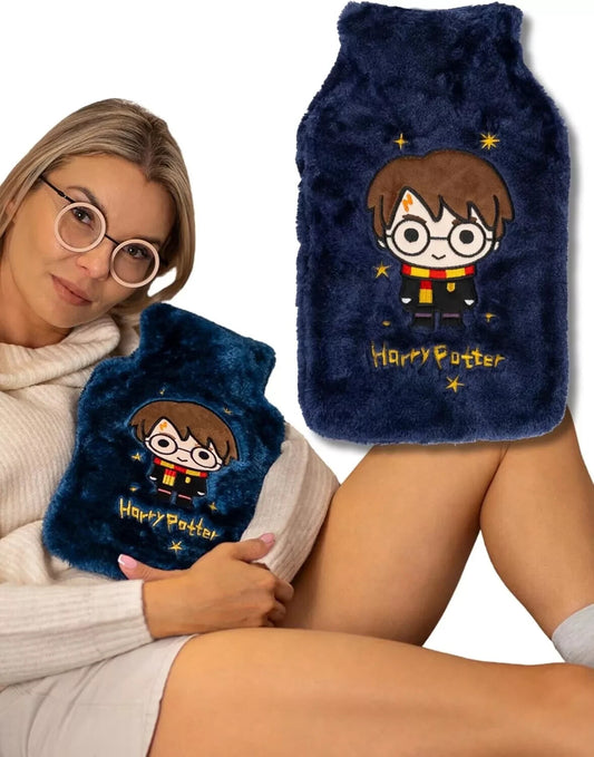 Wizarding World Harry Potter Hot Water Bottle Heating Pad 1.8L - Dark Blue