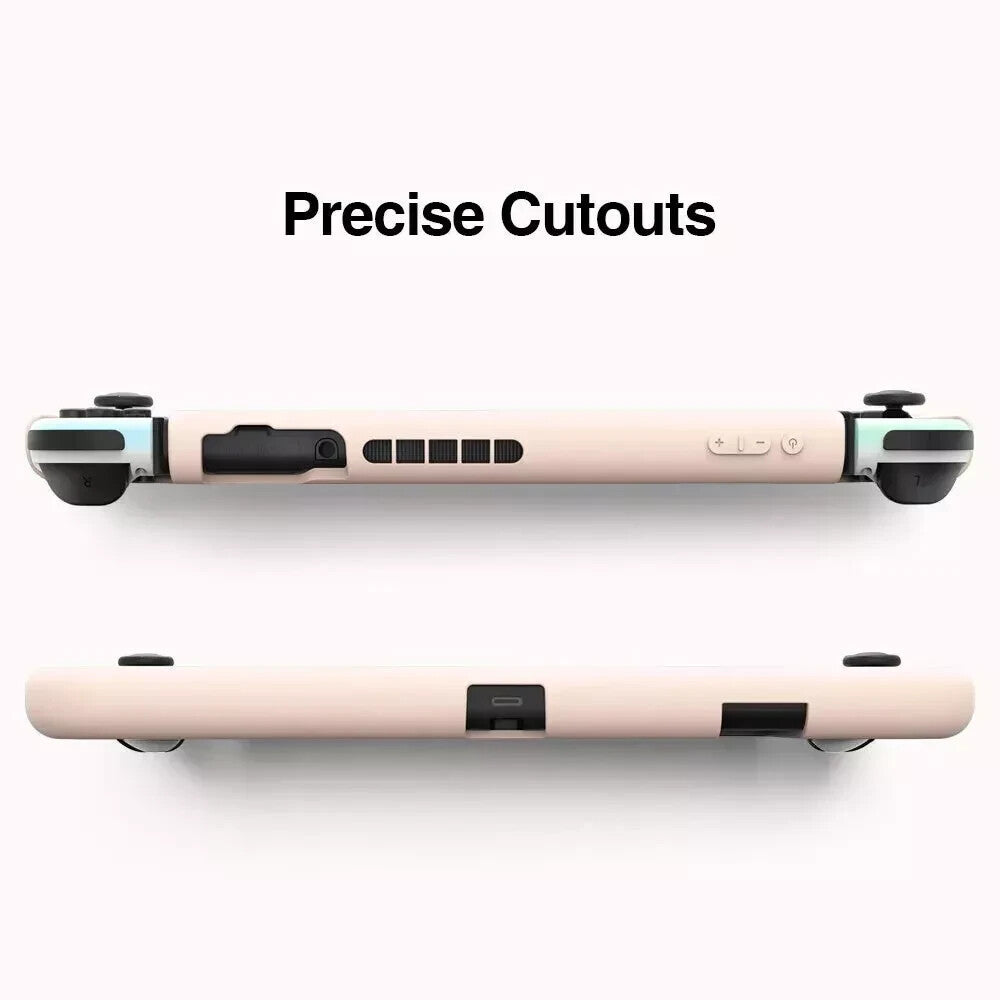 tomtoc Protective Case with 2Pcs Screen Protector for Nintendo Switch, Liquid Si