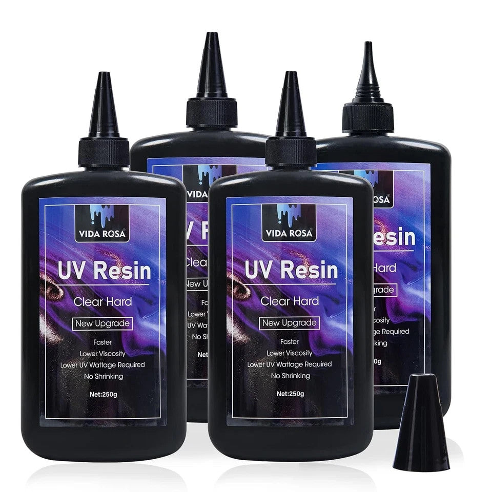 VIDA ROSA UV Resin 1Kg Fastest Curing, No Yellowing Superb Transparency, Ultravi