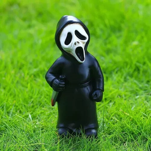 SINSEN Horror Movie Garden Gnomes Nightmares Scream Statue Gift UK