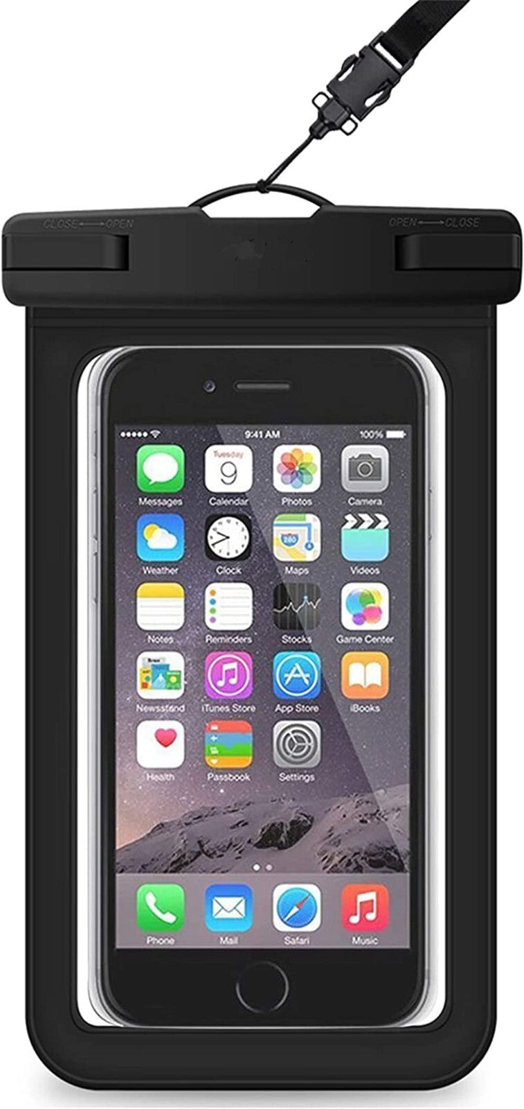 2 Pack Of Waterproof Phone Pouch Underwater Case Cover Universal Dry Bag Mobile