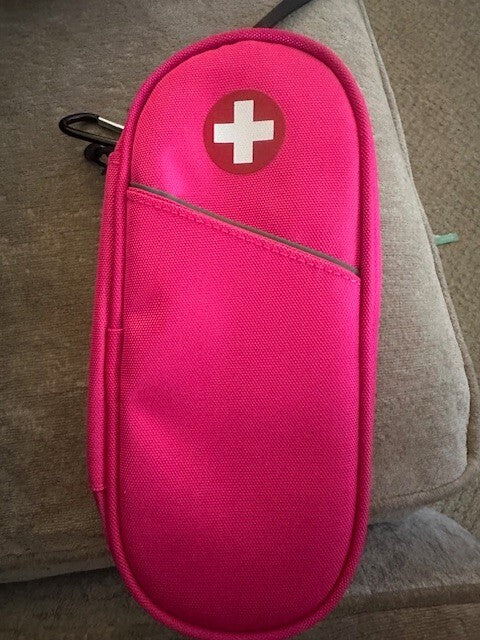MEDMAX Insulin Cooler Travel Resistant Insulated - Pink Red or Black