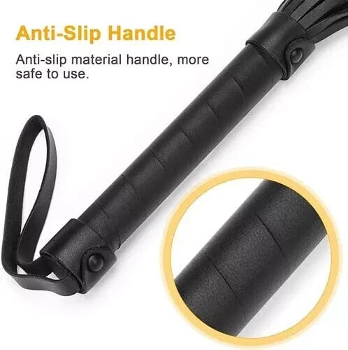 41.5 cm Riding crop, black faux leather paddle horse crop and riding crop Black