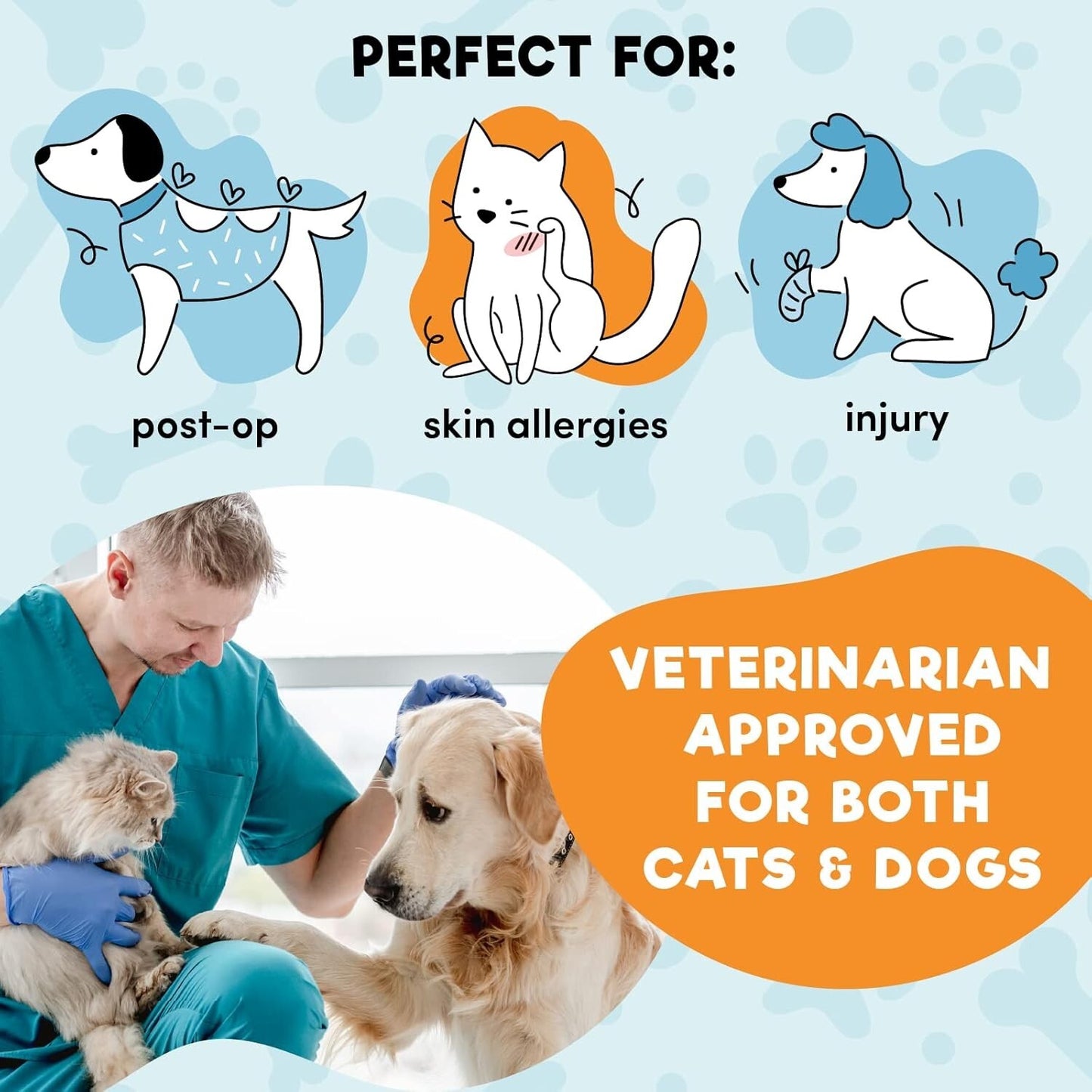 XL Inflatable Dog Cone Elizabethan Dog Doughnut Recovery Collars 4 After Surgery
