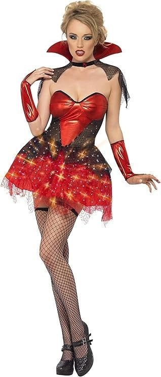 Smiffy's / Fever Ladies All That Glitters Vamp Gloss Fancy Dress Outfit, UK 8-10