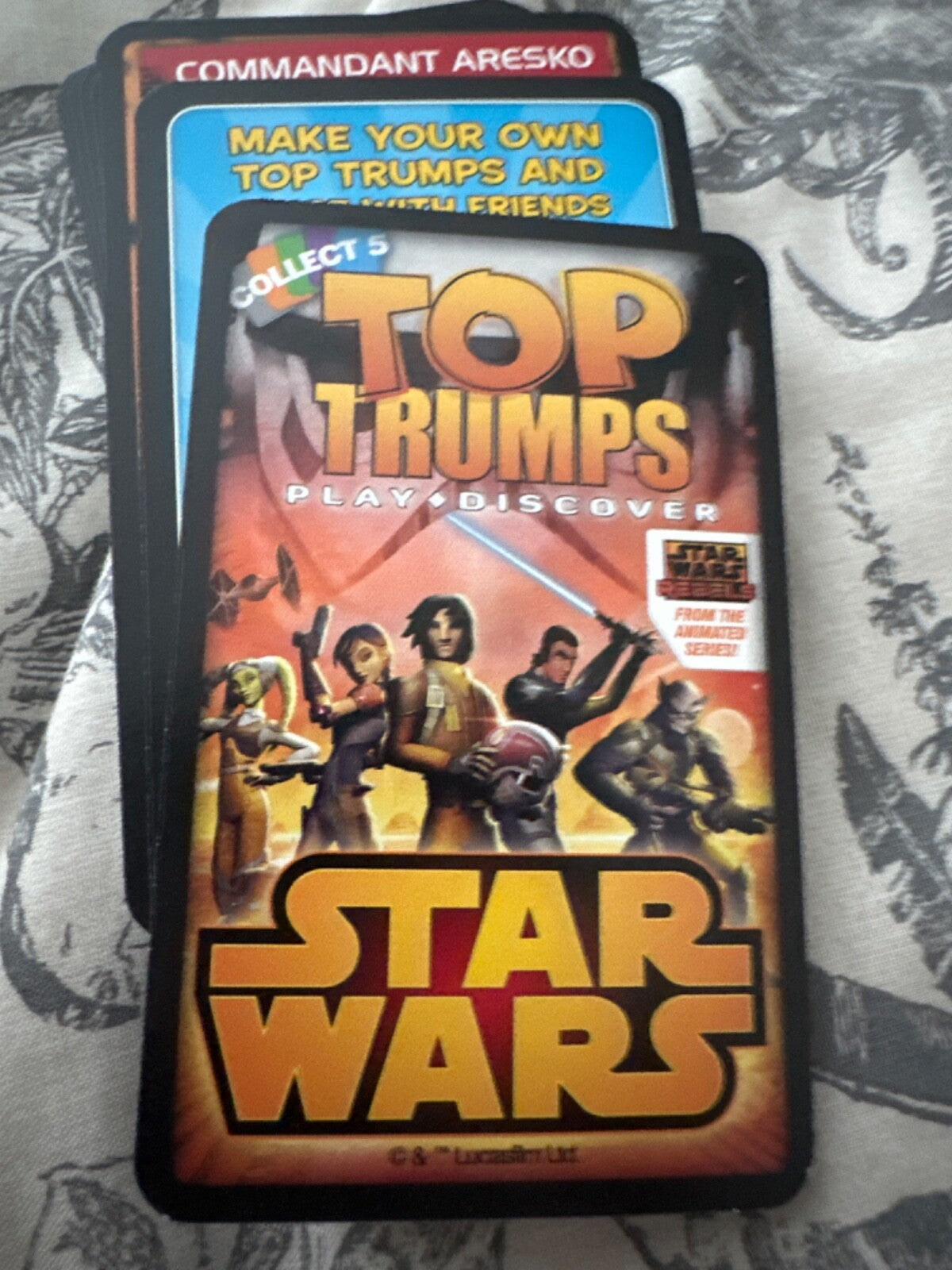 Star Wars From The Animated Series Top Trumps. Opened All 33 Cards Present