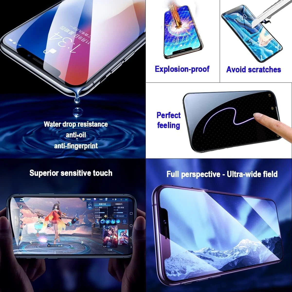 For iPhone X Screen Replacement LCD Display 3D Touch Digitizer Assembly Tool Kit