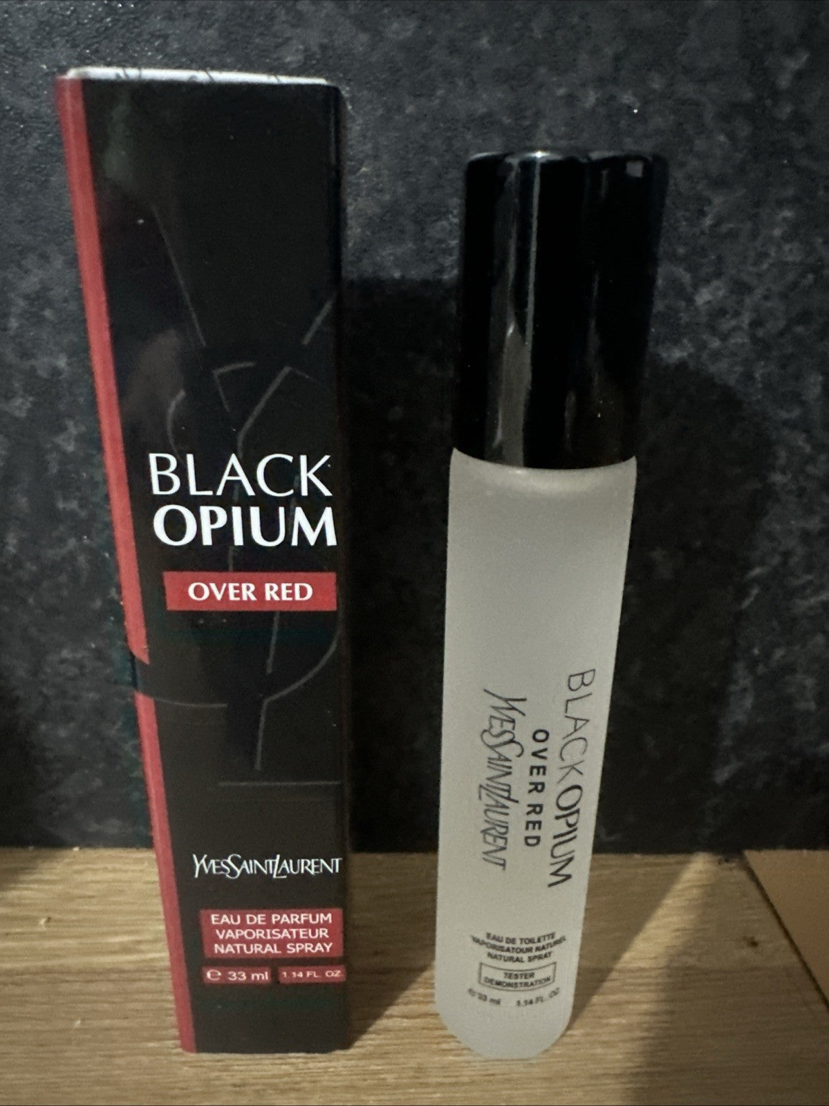 YSL Yves Saint Laurent Black Opium Eau de Parfum Over Red Travel Size 33ml