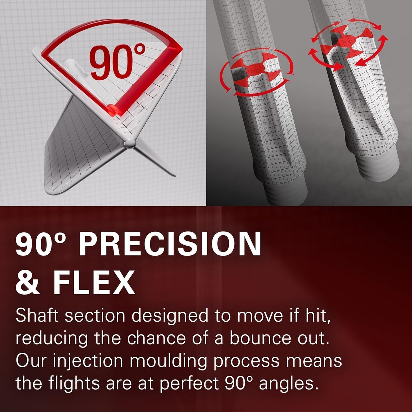 Target Darts K-Flex Flight System No2 Standard - Black - Short - 19mm