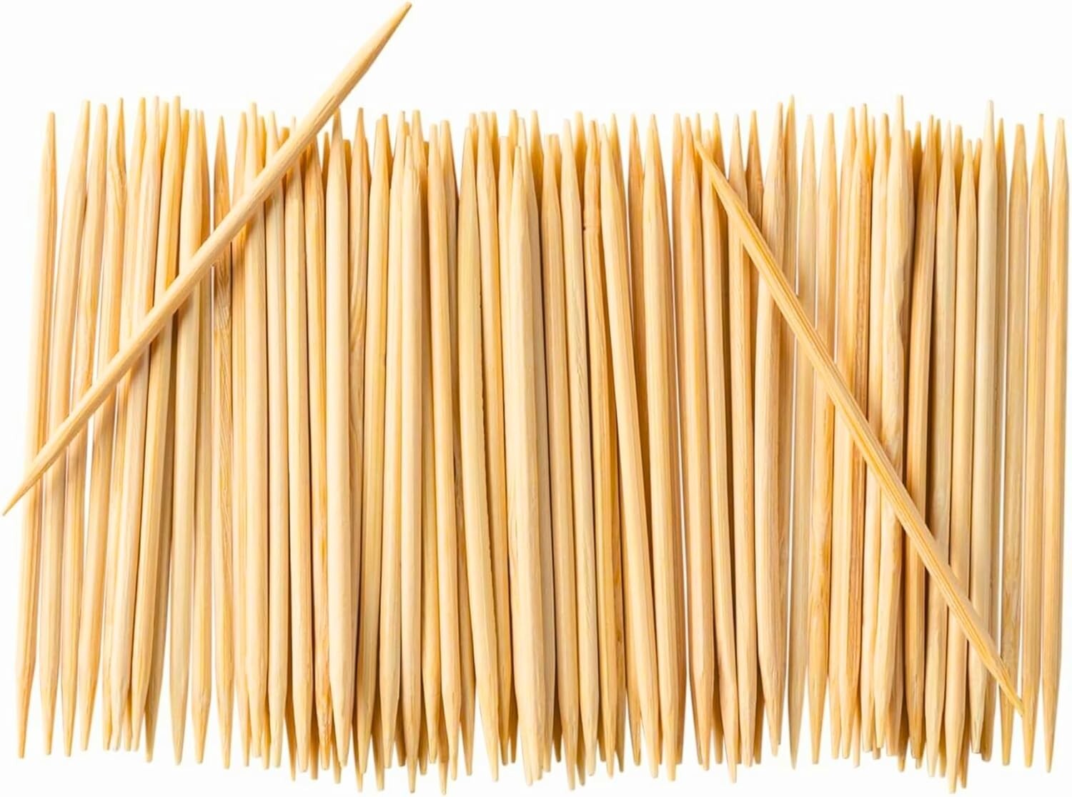 2000 Tooth Picks Wooden Bamboo Sticks Dental Floss Toothpicks Fruit Cheese