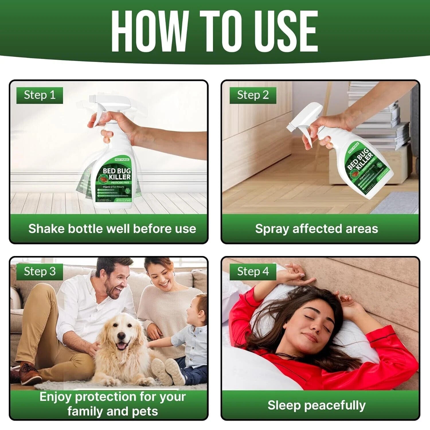 2 x STRONG BED BUG KILLER TREATMENT SPRAY CRAWLING INSECT INSECTICIDE HOME