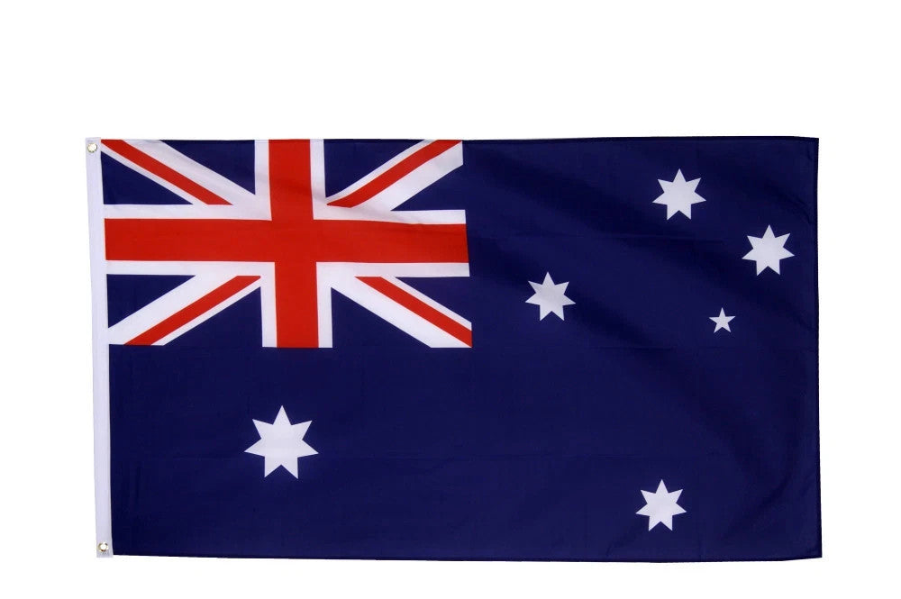 Australia Flag Large 5 x 3 FT - 100% Polyester With Eyelets - Australian