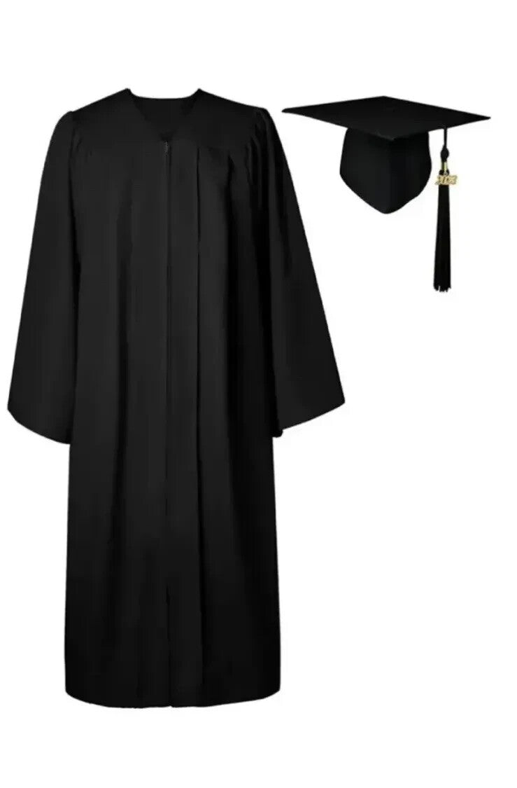 GraduatePro Graduation Gown and Cap Set for Adults 2023 Unisex Size 48 5'3 - 5'5