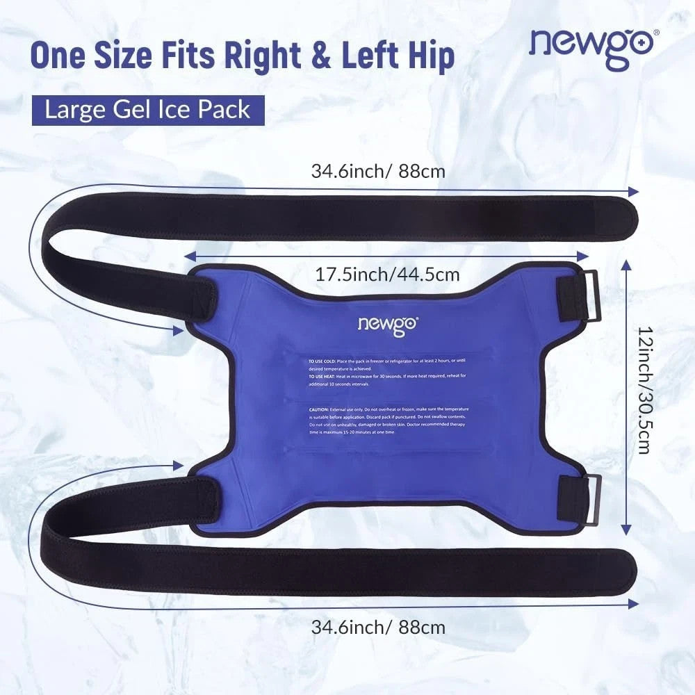 NEWGO Hip Ice Pack Wrap Reusable Hip Cold Pack for Hip Bursitis