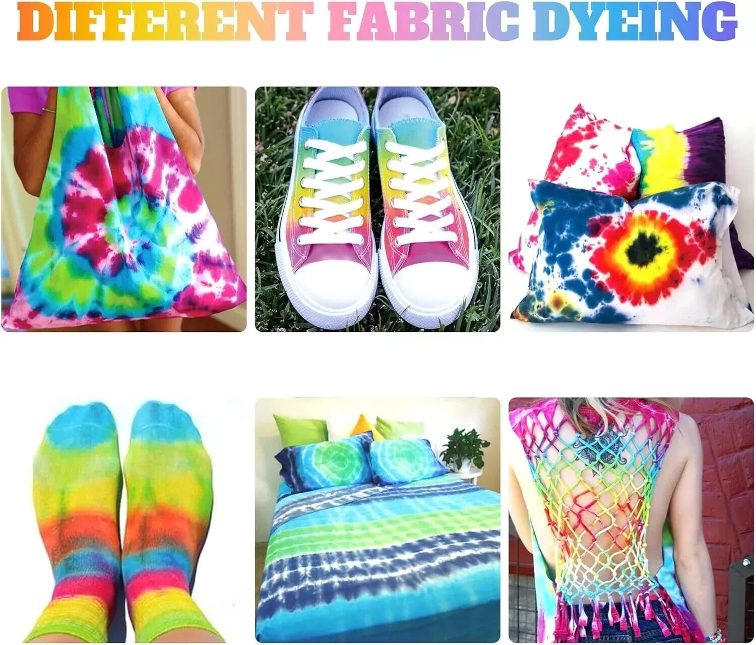 WINSONS 18x2 - Color Tie Dye Party Kit – Fun DIY Fabric Dye Set for Creative Art