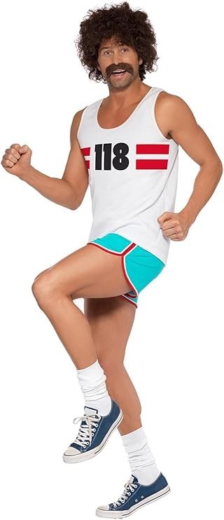 118 Man Costume 118118 Outfit by Smiffys Adult TV Fancy Dress Mens 118-118