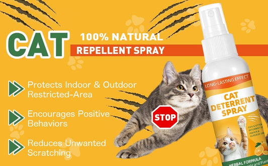Cat Scratch Repellent Spray 200 ml - Natural Behaviour Training, Safe for Pets