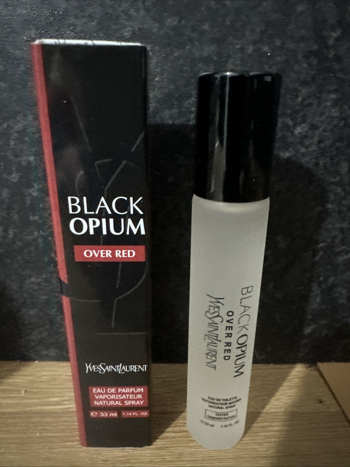 YSL Yves Saint Laurent Black Opium Eau de Parfum Over Red Travel Size 33ml