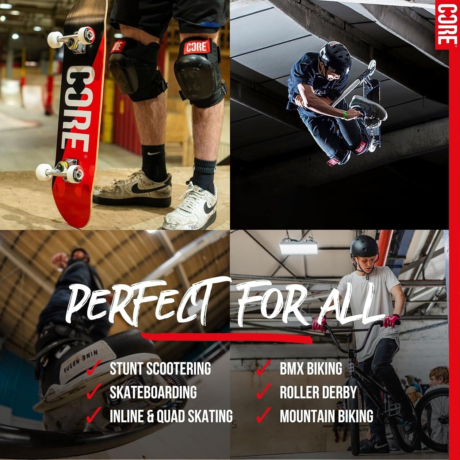 CORE Action Sports Helmet Bike Skate MTB Stunt Scooter Cycling Certified Helmet