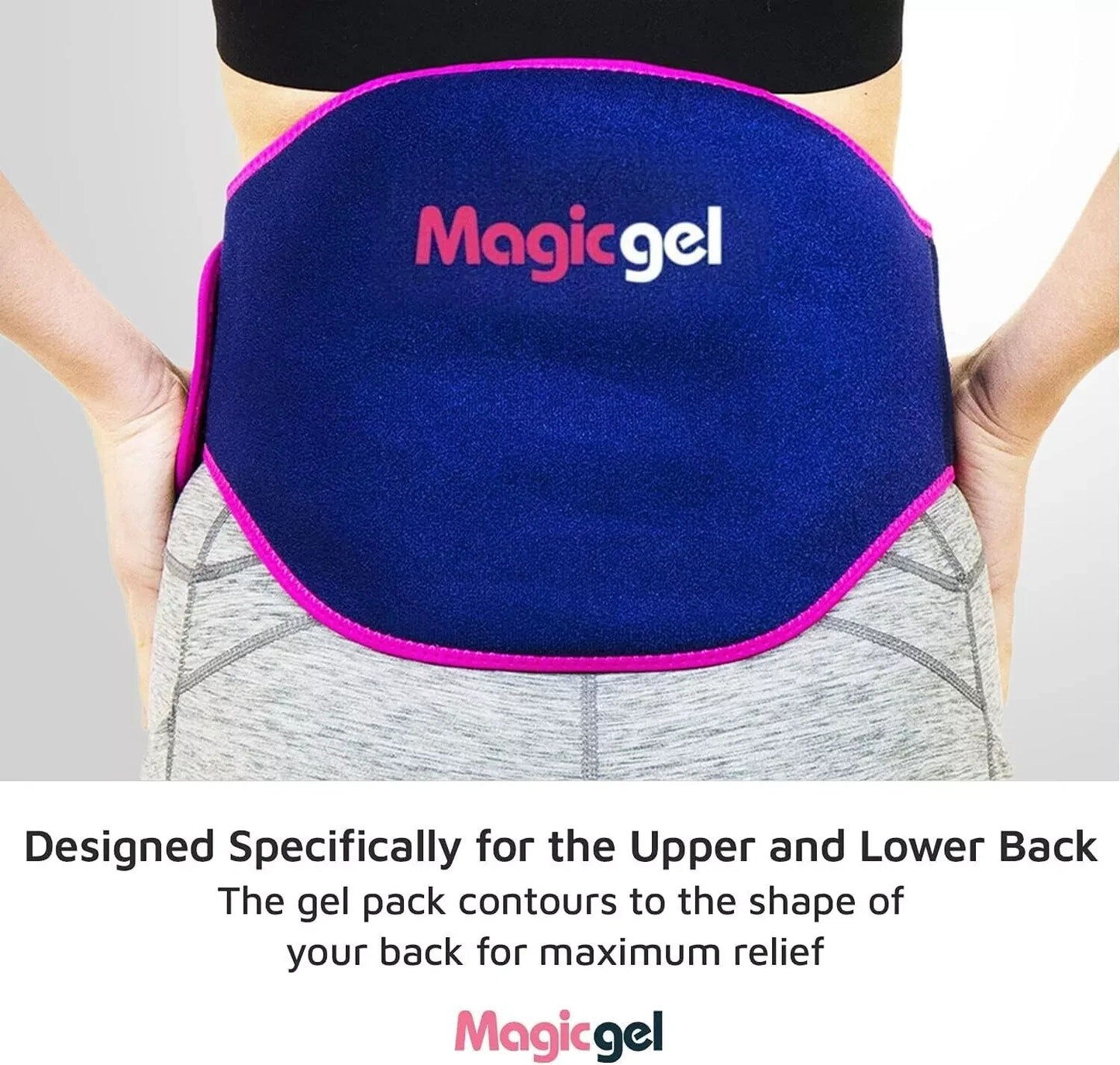 Magic Gel Lower Back/Stomach Heat/Cold Gel Packs for injury