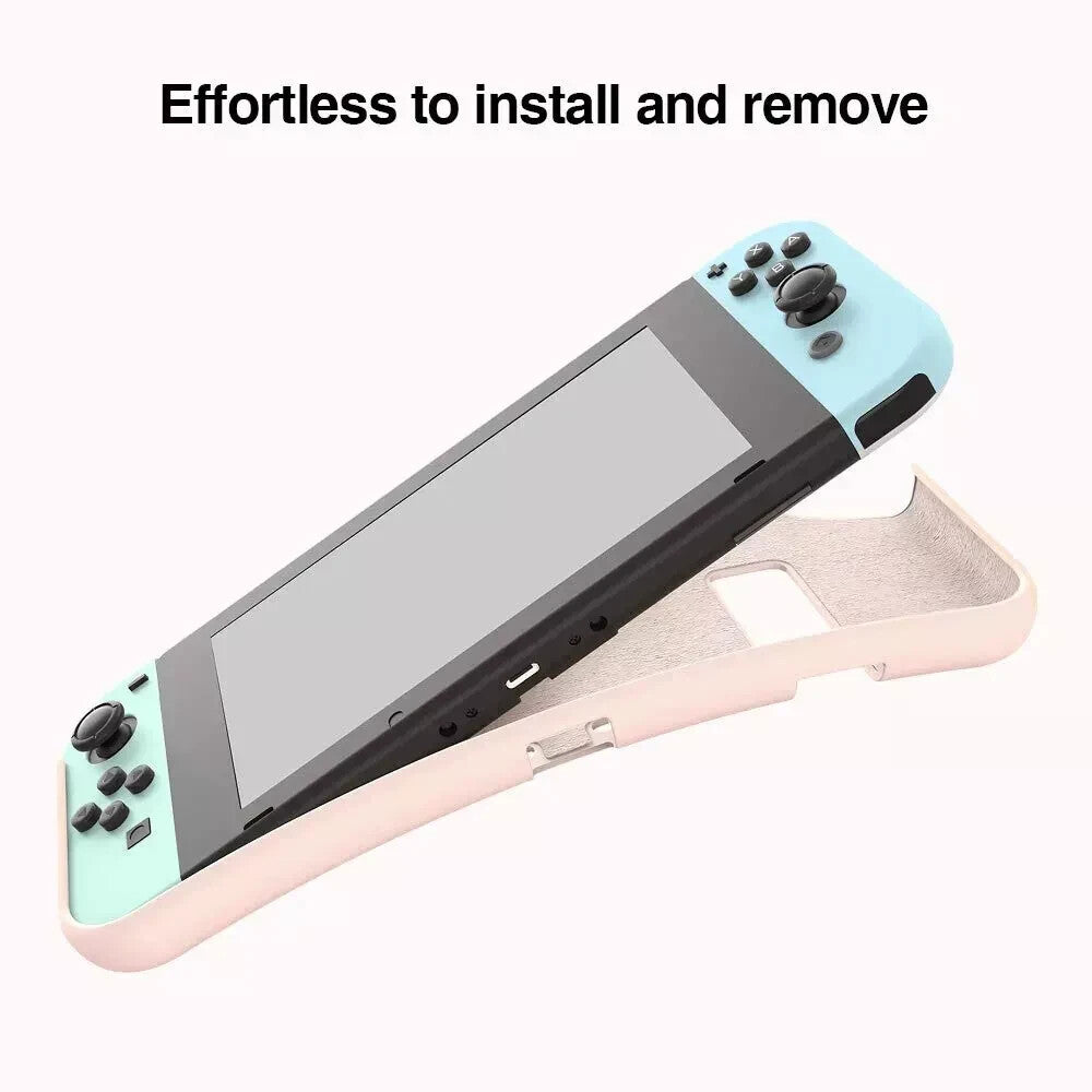 tomtoc Protective Case with 2Pcs Screen Protector for Nintendo Switch, Liquid Si