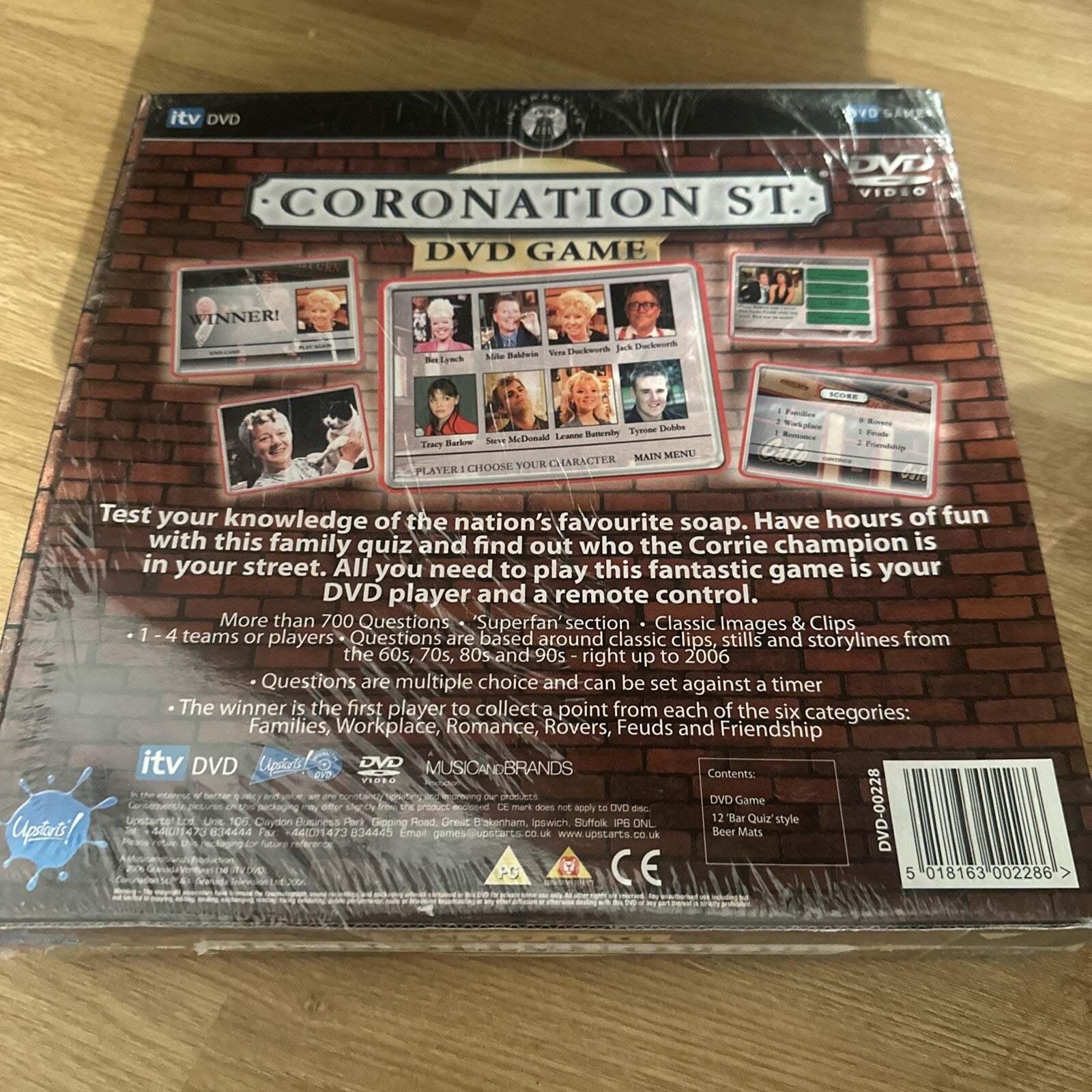 Coronation Street DVD Game with Limited Edition Quiz Beer Mats NEW SEALED
