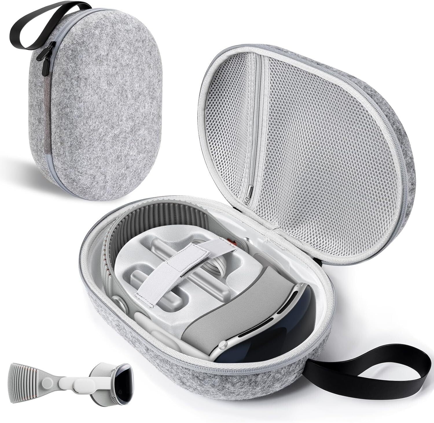 Hard Carrying Case for Apple Vision Pro, Shockproof Travel Bag Portable Storage