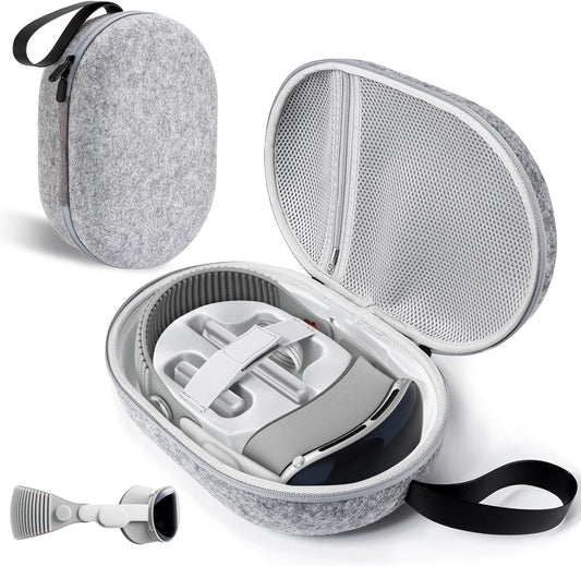 Hard Carrying Case for Apple Vision Pro, Shockproof Travel Bag Portable Storage