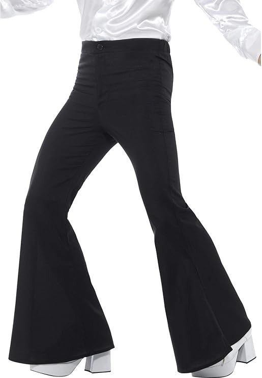 Mens Flared Trousers Fancy Dress 60s 70s Retro Disco Party Hippie Ladies