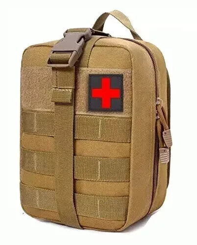 First Aid Kit Bag, EMT Rip Away Pouch, Tactical MOLLE First Aid Kit