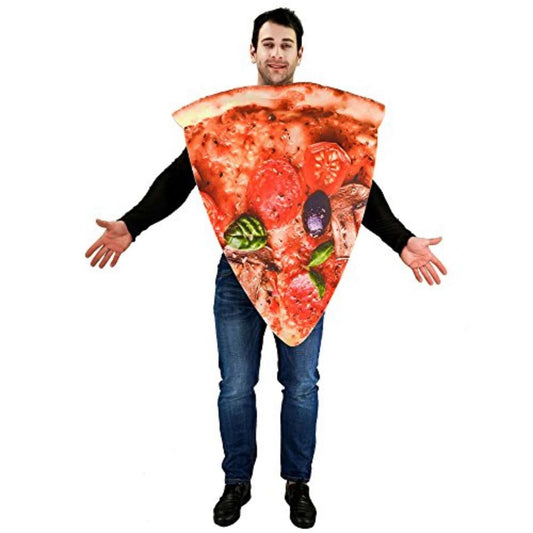 Mens Pizza Costume Slice Food Dinner Stag Funny PartyUnisex Adult Fancy Dress