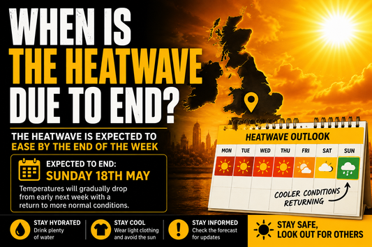 When is the heatwave due to end?