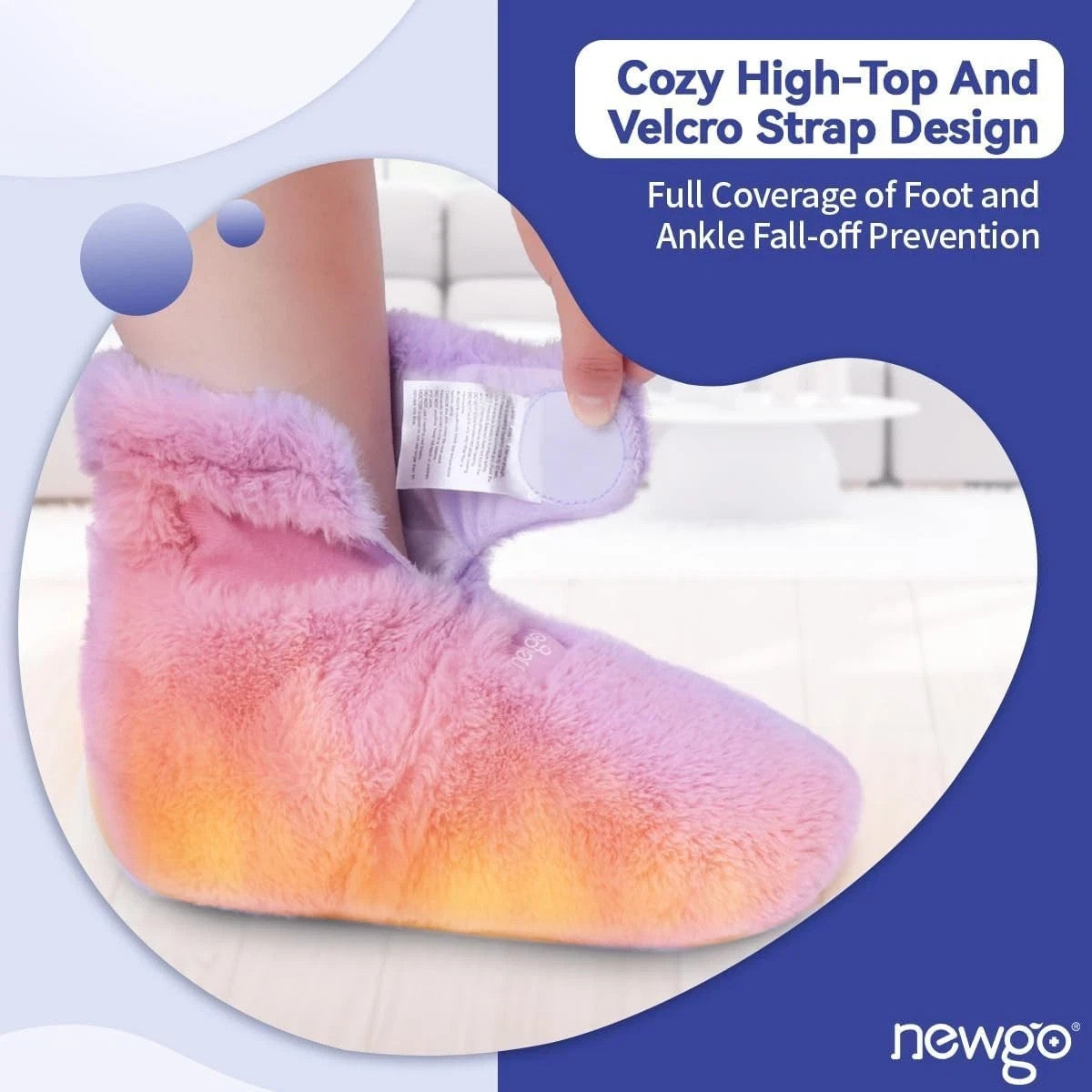 Microwave Booties for Cold Feet & Discomfort Relief  Removable Heated Warmer