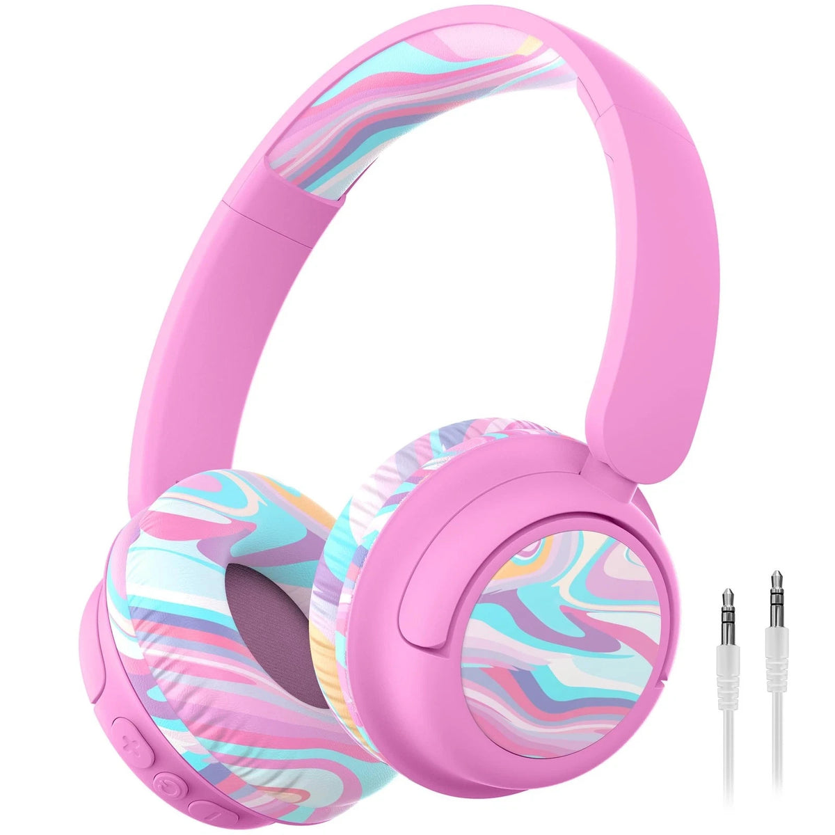 Iclever BTH22 Kids Headphones Wireless, 60H Play Time, 74/85 Dba Safe Volume