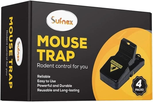 4 x METAL RAT TRAP PEST CONTROL RODENT INDOOR OUTDOOR CATCHER MOUSE LARGE