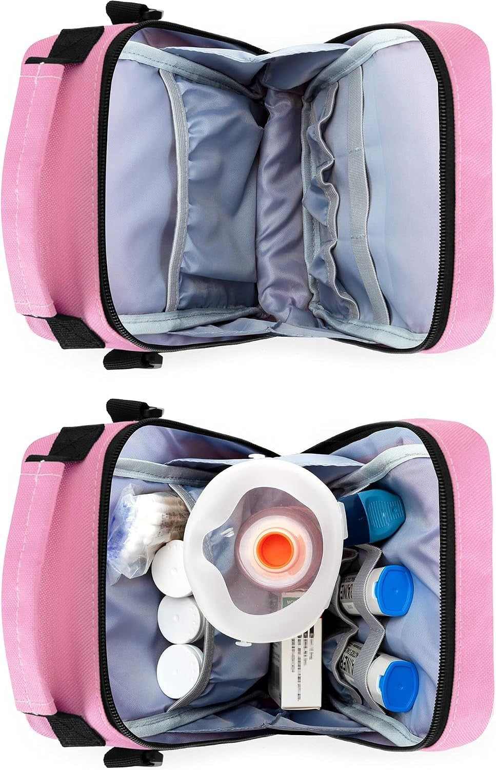 CURMIO Carrying Case, Insulated Medicine Supplies Bag with Shoulder Strap